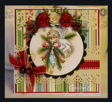 Lili of the Valley rubber stamp CHRISTMAS ANGEL - ez mount - LOTV pre-loved