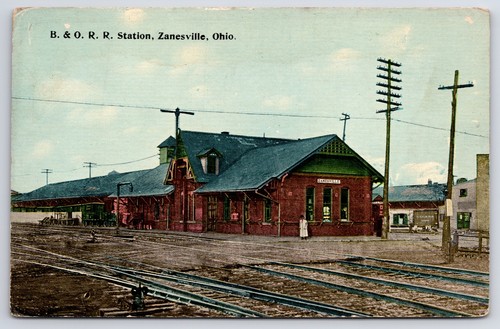 Zanesville ohio train - ohio~b&o,