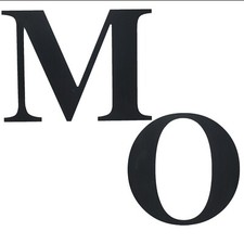 Letters INITIAL Name Black Acrylic LARGE TV Stage Prop Art Project Style 94