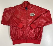 Vintage Gambel Quail Patch Nylon Windbreaker Jacket Sz XXL Hunting 80s