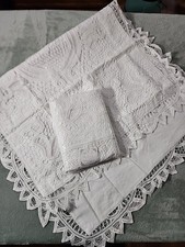 Vintage King Sz White Cotton