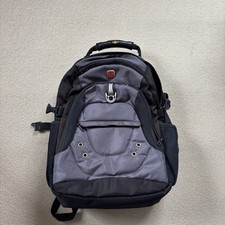 Victorinox Swiss Army Backpack Utility Laptop Work Bag Medium Black & Grey