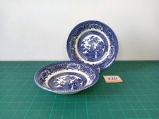 2x Small EIT Willow Pattern