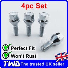 4 ALLOY WHEEL BOLTS FOR VAUXHALL CORSA B/C/D/E (93-19) M12x1.5 NUT LUG STUD