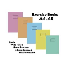 Exercise Books School Homework Notebook Class School Math Ruled Plain Exercise