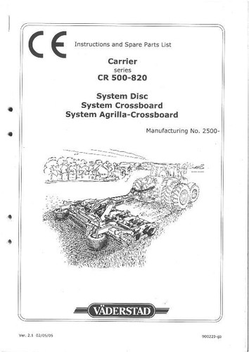 Vaderstad carrier 500 650 - vaderstad,