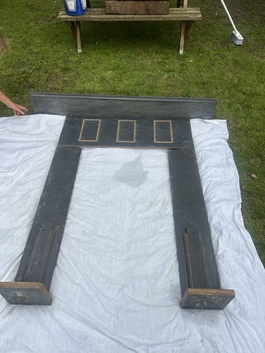 Black slate fire - , surround