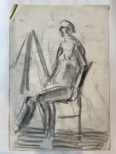 Phipps charcoal drawing - charcoal,