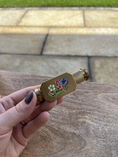 Vintage 20th Century Lipstick & Mirror Compact – Floral Motif – Rare Collectible