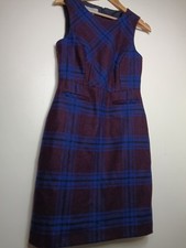 Hobbs 100% Wool Tartan Maroon