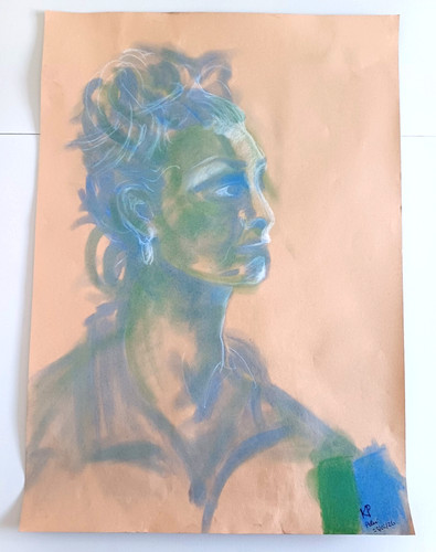Pastel and chalk life - and,