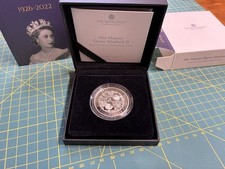 Her Majesty Queen Elizabeth II 2022 £5 Five Pound Silver Proof Coin With COA