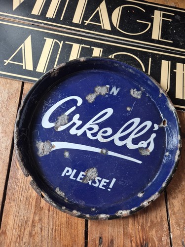 Old vintage enamel metal - old,