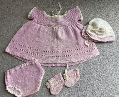 Vintage knitted outfit dress - knitted,