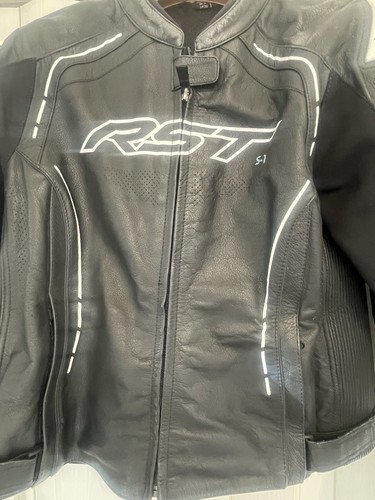 Rst black leather womens biker - rst,