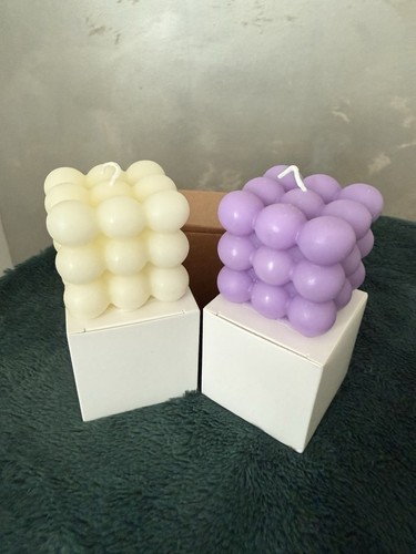 Bubble candle set two - bubble, white