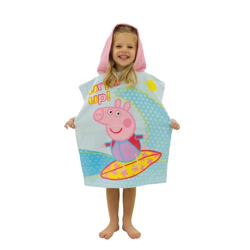 Peppa pig poncho towel hooded - peppa,