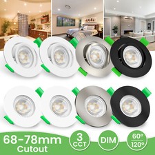 6PCS Recessed LED Flat Panel