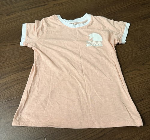 Ladies saltrock peach tee - saltrock,