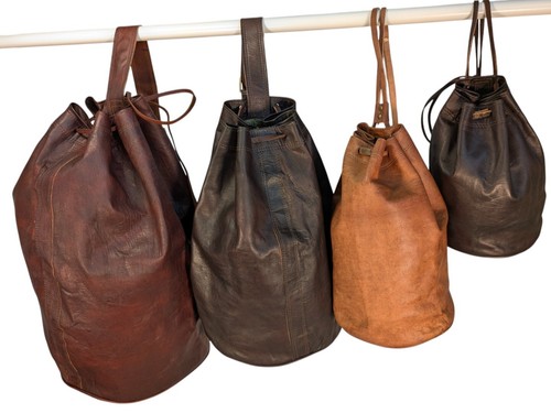 Organic leather drawstring - leather,