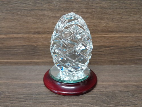 Cut glass paperweight with - cut-glass,