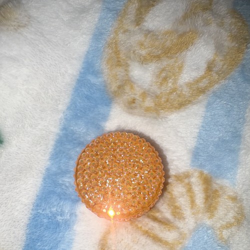 Bedazzled orange plastic small - bedazzled,