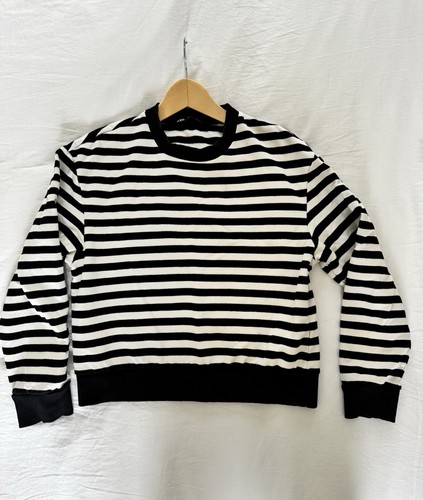 Zara black and white striped - zara,