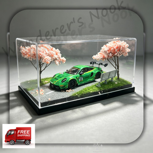 Cherry blossom diorama - cherry,