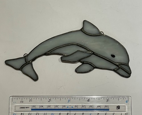 Stained glass dolphin sun - stained,