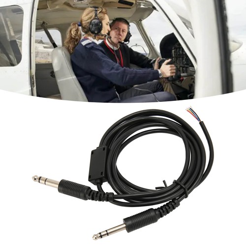 Aviation headset cable with - headset,