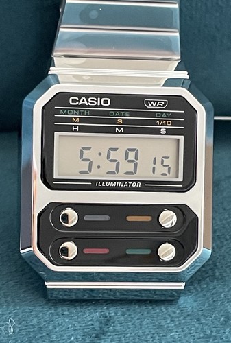 Casio a100we vintage - vintage, silver
