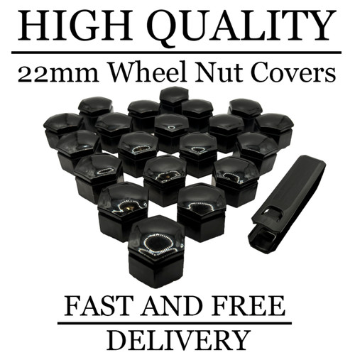 22mm black wheel - 22mm, bolt