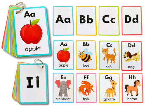 English alphabet flash cards - english,