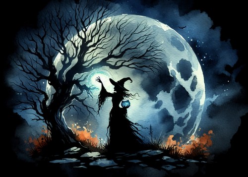 Dark gothic wall art print - dark,