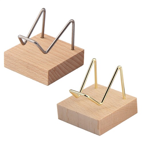 Metal arm display - &, wood
