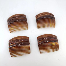 HAIR COMBS HAIR SLIDES 12 PACK OF BLACK CLEAR TORT HAIR COMB PLASTIC