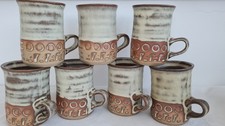 Set Of 7 Tremar Studio Pottery