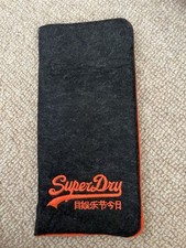 SUPERDRY Genuine Glasses, Sunglasses, Spectacle Case Soft Felt Pouch 