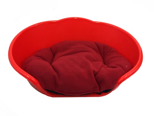 Large plastic red dog - large,