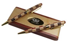 ROYAL NAVY Wooden Double PEN