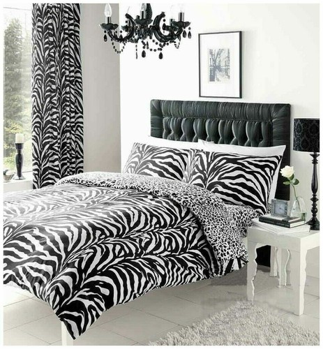 Zebra skin black white - zebra, duvet