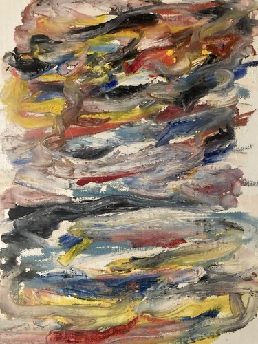 Abstract expressionist oil - abstract,