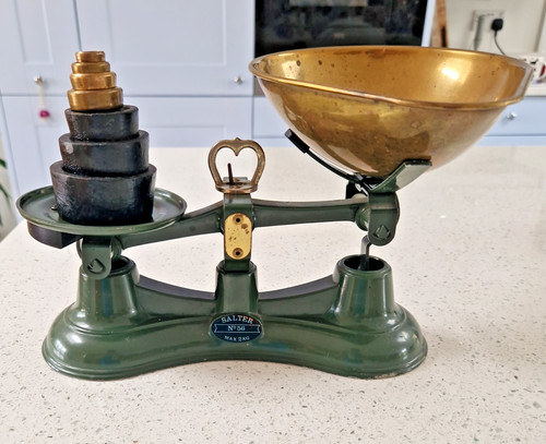 Vintage antique set salter - set, no