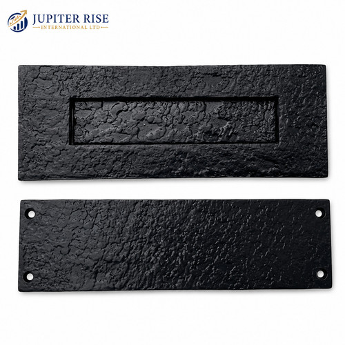 Cast iron letter plate antique - cast,