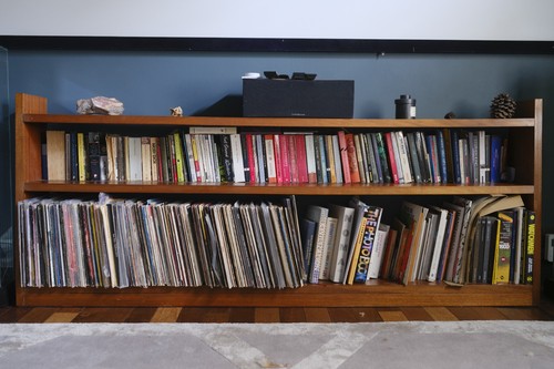 Solid teak mid - mid, book