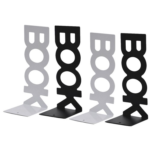 Pcs metal bookends letter - bookends,