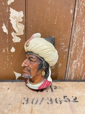 Vintage 50's Bosson's Chalkware Head Wall Face Saracen