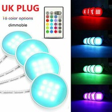 4X RGB LED Under Cabinet Light