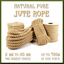 Natural jute rope twisted - natural,