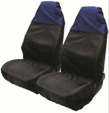 Triumph Stag Front Seat Protectors Covers Water Resistant Cover Blue Black Pair